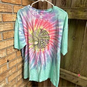 Colorful Tie-Dye Short Sleeve Tee